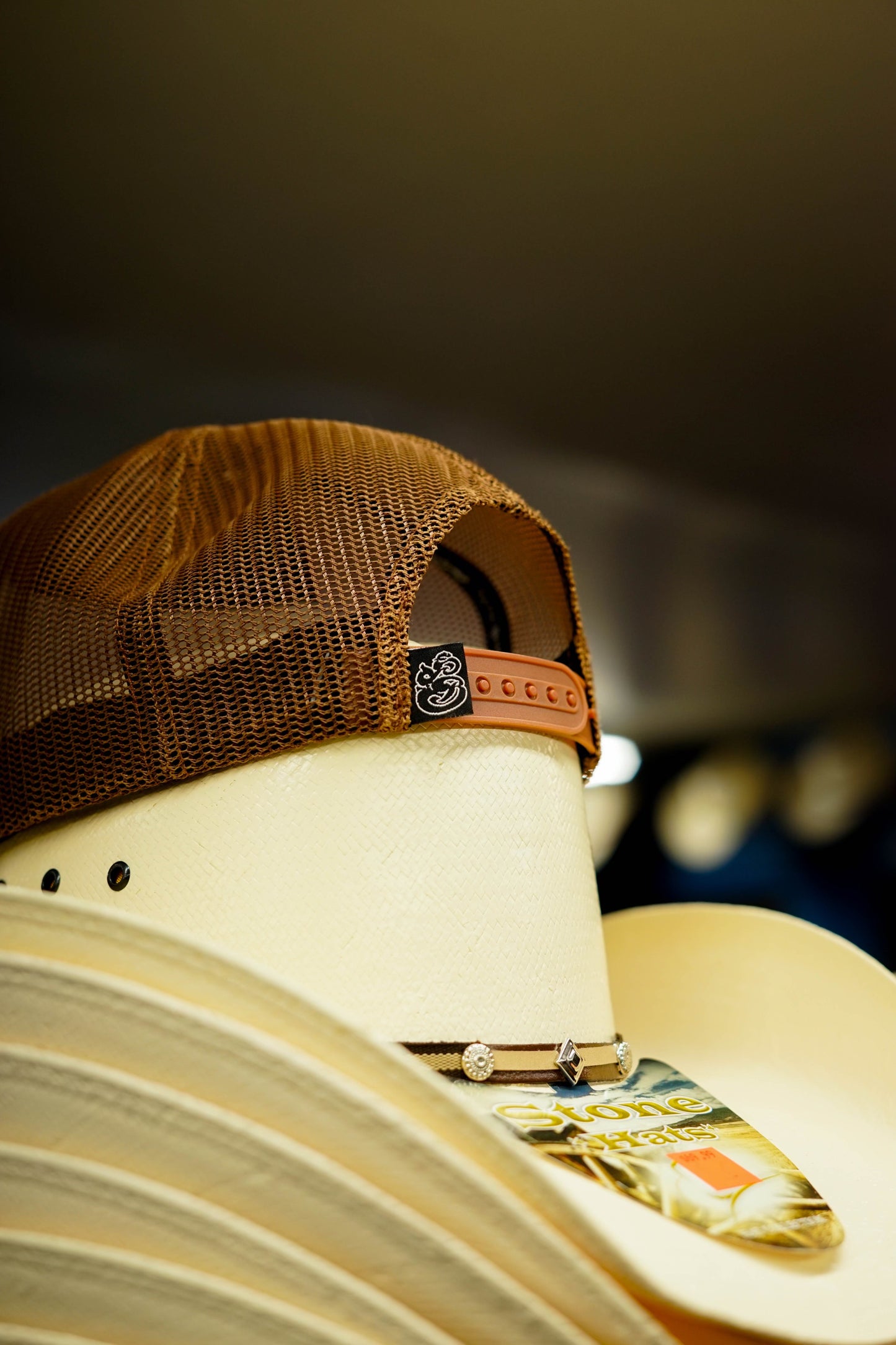 Brown/Khaki Mexico Trucker Hat