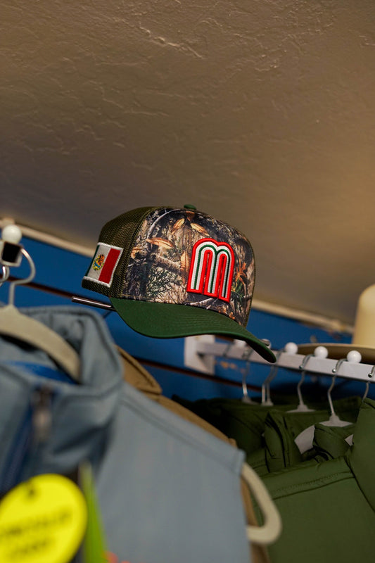 Dark green/Camo Mexico Trucker Hat